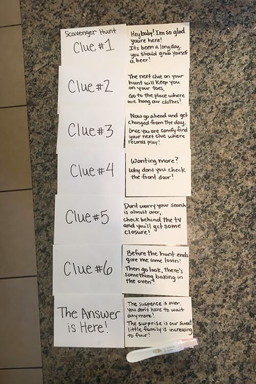 Scavenger Hunt for husband