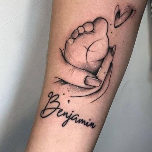 baby name tattoo for pregnancy loss
