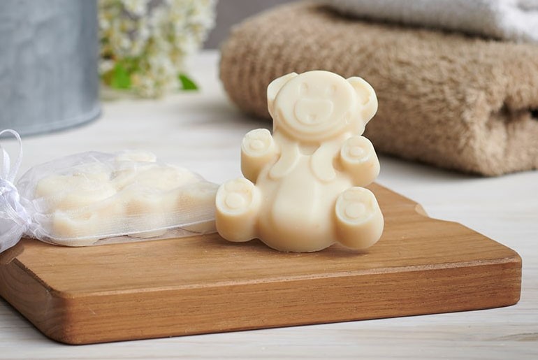 breastmilk teddy bear soap