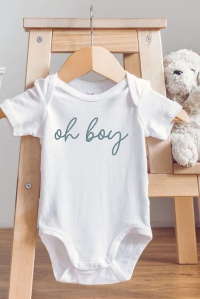 Oh Boy Baby Boy Onesie